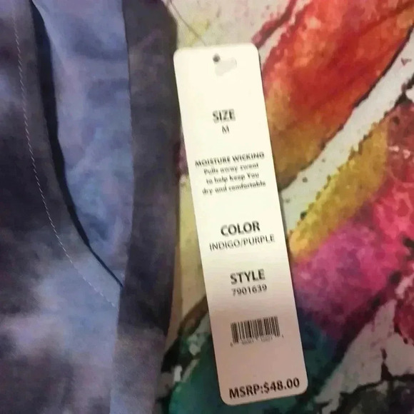 VOGO indigo/purple tie dye pants with pockets size medium - Picture 3 of 8